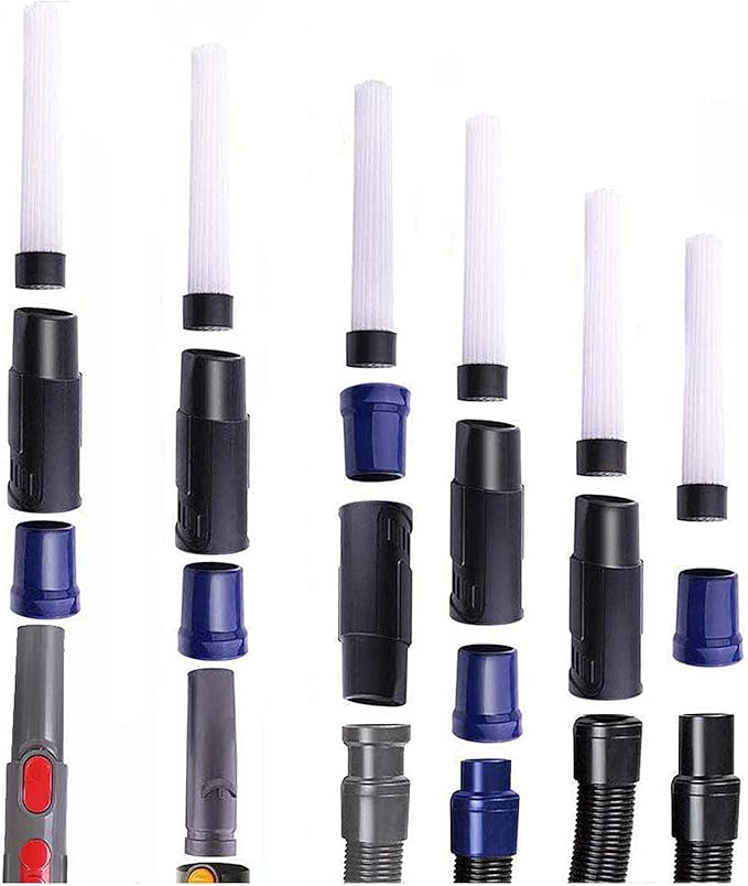 Alrens 1 1/4" Shop Vacuum Attachments Brushes Kit 1-1/4 inch 1-3/8 inch Vacuum Cleaner Accessories, Set of 7
