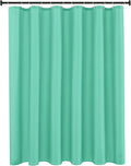 Biscaynebay Quality Fabric Shower Curtain Liners 72 Inch by 72 Inch, Teal Water Resistant Bathroom Curtains Rust Resistant Grommets & Weighted Bottom Hem Machine Washable