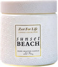 A Cheerful Giver - 28oz Large Scented Candle Jar with Lid- Zest for Life - 130 Hours of Burn Time, Gift for Women (Large, Sunset Beach)