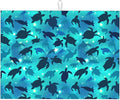 Sea Turtles Blue Dish Drying Mat For Kitchen Counter Absorbent Microfiber Dishes Pad Dish Drainer Rack Mats Fast Dry Reusable Washable Large 18"x24"