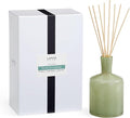 LAFCO New York Signature Reed Diffuser, Fresh Cut Gardenia - 15 oz - Up to 9 Months Fragrance Life - Reusable, Hand Blown Glass Vessel - Natural Wood Reeds - Made in The USA