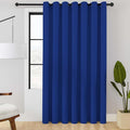 ChrisDowa Room Divider Curtain 90 Inches Long, Wide Blackout Sliding Door Curtain for Bedroom, Room Darkening Privacy Window Curtain for Patio Door (1 Panel Set, Royal Blue, 100 x 90 Inch)