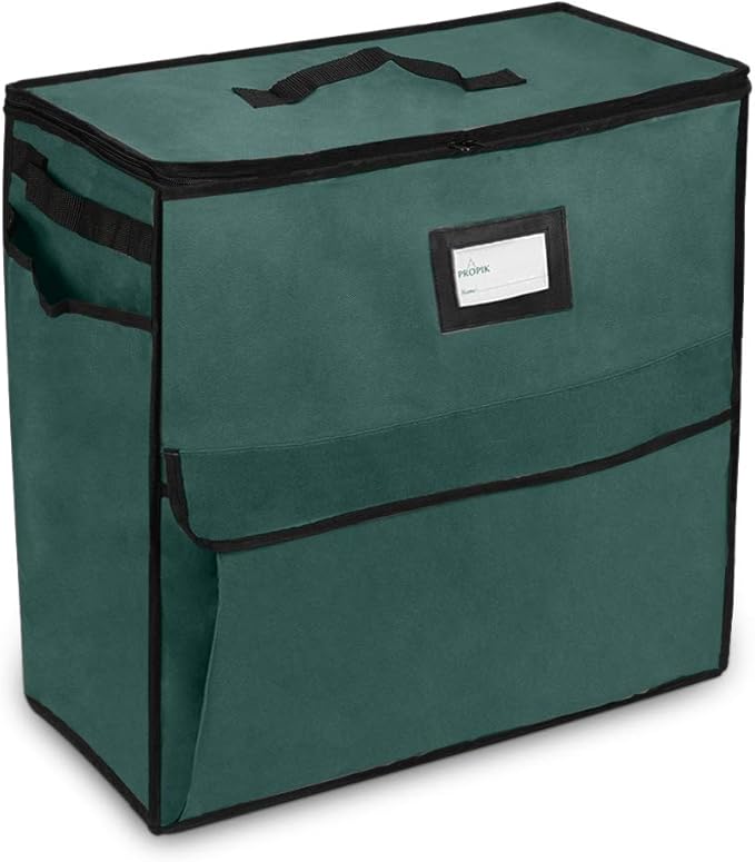 ProPik Unique Holiday Storage Organizer for Gift Bag and Wrapping Accessories (Green)