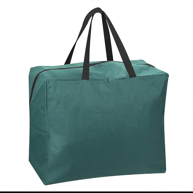 ProPik Christmas Ornaments Accessories Storage Bag Tear-proof Polyester Material 15” X 9.8” X 18.1” with Handles and Full Length Zipper (Green)