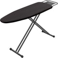 Jakeefud Full Size Ironing Board 15" X 47" with Heat Resistant Cover and Thicken Felt Pad, Safety Iron Rest, Heavy Duty,Anti-Skid Feet, Height Adjustable