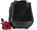Earnest Living Rose Essential Oil Diffuser 150ml – Mini Ultrasonic Aromatherapy Humidifier for Bedroom & Desk, Quiet Mist, USB Powered, 7-Color Night Light, BPA for Women, Solid Black