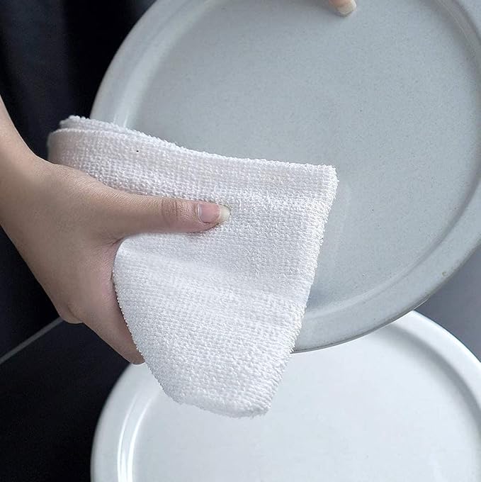 Avalon Towels Terry Bar Mop Towels (Value Pack of 30) Size 16"x19" – Absorbent and Durable, Multipurpose Cleaning Rags, Cotton Cleaning Towels, Terry Cloth Rags, Reusable Shop Rags (White)