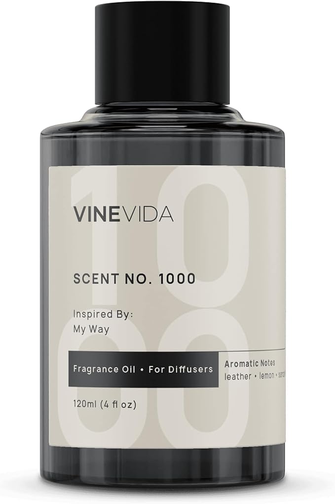 VINEVIDA (4oz) My Way Diffuser Oil - Home Luxury Scents - Cold Air Diffuser Oils - Hotel Essential Oil | Fragrance No.1000 Inspired by 5 Star Hotel Scents