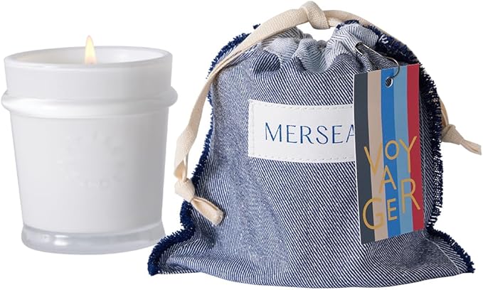 MERSEA Luxury Scented Candle with Sandbag - 6.5 Oz (40+ Hour Burn) (Voyager)