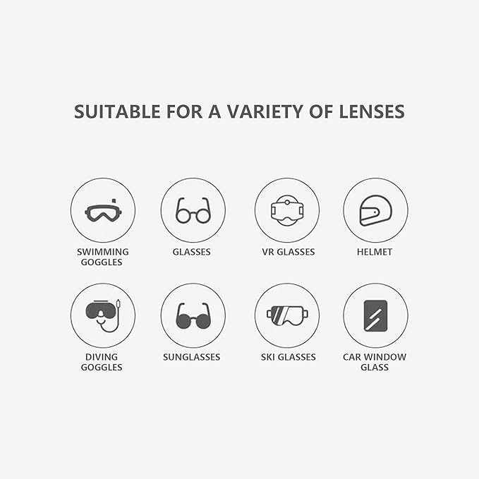 ASDToTio Anti-Fog Spray for Swim Goggles, Eye Glasses, Dive Mask, Rearview Mirror, and Safety Eyewear, Lens Cleaner Spray- Safe for All Lens Types, 1 Oz