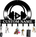 Personalized Custom Music Wall Hooks,Metal Music Room Art Clothes Hooks,Metal Music Wall Home Storage Decorative,For Front Door, Hallway, Kitchen, Bedroom,Keys,Hats (Style L)
