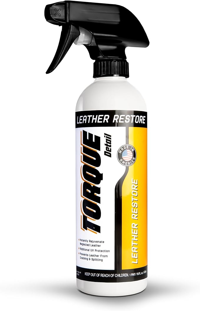 Torque Detail Leather Restore Ceramic Conditioner 16oz - Nourish, Revive + Protect Leather - Leather Conditioner Cleaner & Protectant
