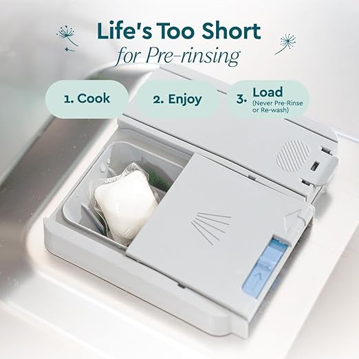 Puracy Dishwasher Pods, Dishwasher Detergent, Free & Clear Dish tabs - Enzyme-Powered, Spot & Residue Free - TikTok Trend Items, Must Haves from TikTok Made Me Buy It (Free & Clear, 50 Count)