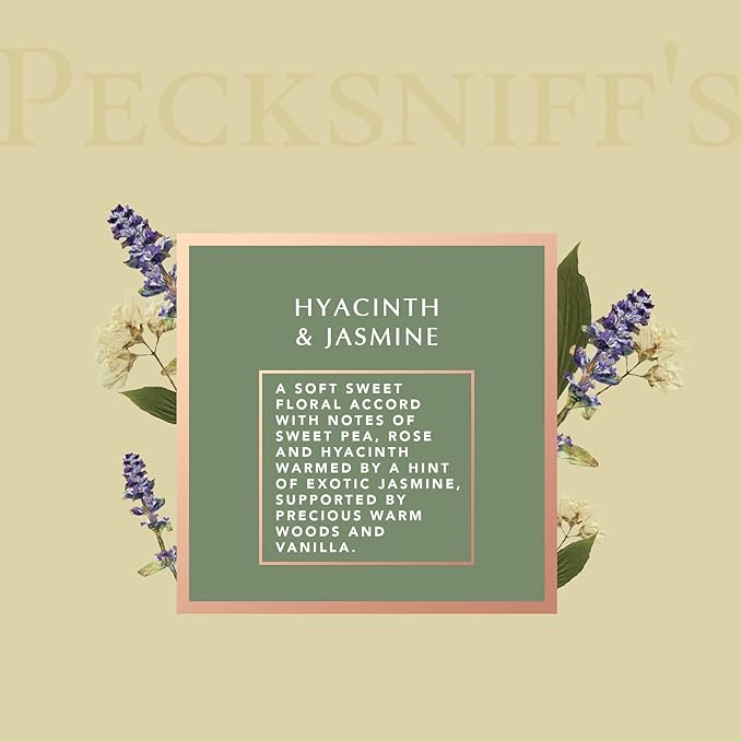 Pecksniff's Hyacinth & Jasmine Bath Soak Decanter | 500ml/16.9 Fl Oz