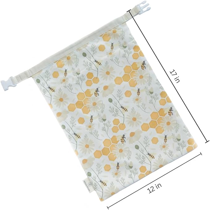 Reliable Rhodes Reusable Beeswax Bread Bag 2 Pack –12x17 Bread Bag for Homemade Sourdough, Beeswax Coated Organic Cotton Storage Bag for Loaf Baguette, Freezer Safe, Eco-Friendly Wrap Spiral Blossoms