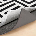GORILLA GRIP Felt and Natural Rubber Stay in Place Slip Resistant Rug Pad, 1/8in Thick, 2x8 FT Protective Padding Under Area Rugs, Cushioned Gripper Pads, Carpet Runners, Hardwood Floors Protection