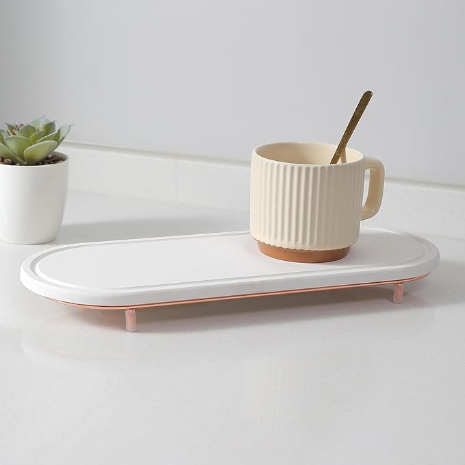NAHANGPET Stone Drying Mat for Kitchen Counter, Dirt-Resistant Quick Drying Fast Absorbent Non-Slip Diatomite Mat, Natural Diatomaceous Earth Dish Drying Pad for Dish Rack