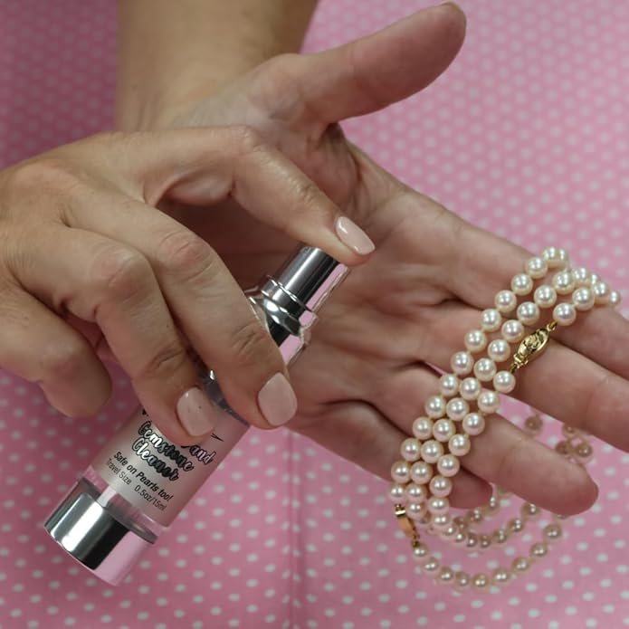 FLITZ Diamond and Gemstone Cleaner Spray - 0.5oz USA-Made Travel-Sized Spray Bottle of Gold & Sterling Silver Cleaner Jewelry Tarnish Remover - Ultrasonic Cleaning Solution for Rings, Earrings & More