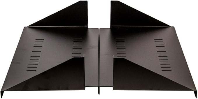 NavePoint 2U Cantilever Server Shelf Rack Mount 19 Inch 2 Piece Set Center Weighted Vented