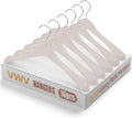 VWV Heavy-Duty Plastic Hangers, 16.9-inch Stylish Wide Shoulder Plastic Hangers with 360° Swiveling Hooks and a Smooth Finish. Suitable for Sweaters, Jackets, Suits, and Shirts.(16-Pack)