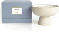 Blueme Happiness Candle | Yuzu & Ginger | 6 Wick - Refillable Wellness Candle with Essential Oils, Hand Finished & Poured Soy Wax Blend Ceramic Vessel, Natural Cotton Wicks | Giant 45 oz