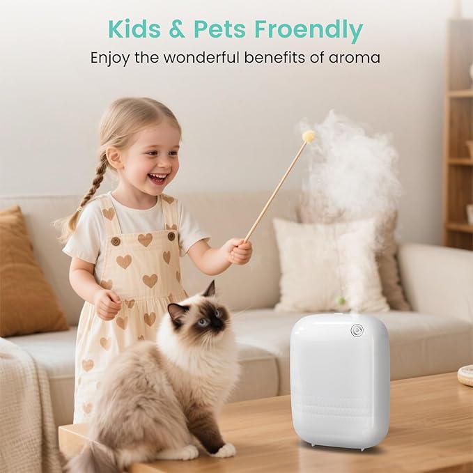 2025 Upgraded 2000 Sq.Ft Coverage Bluetooth Smart Scent Air Machine, HVAC Diffuser, 400ML Capacity Whole House Waterless Essential Oil Diffuser for Home, Hotel, Cold Air Tech (No Essential Oils)