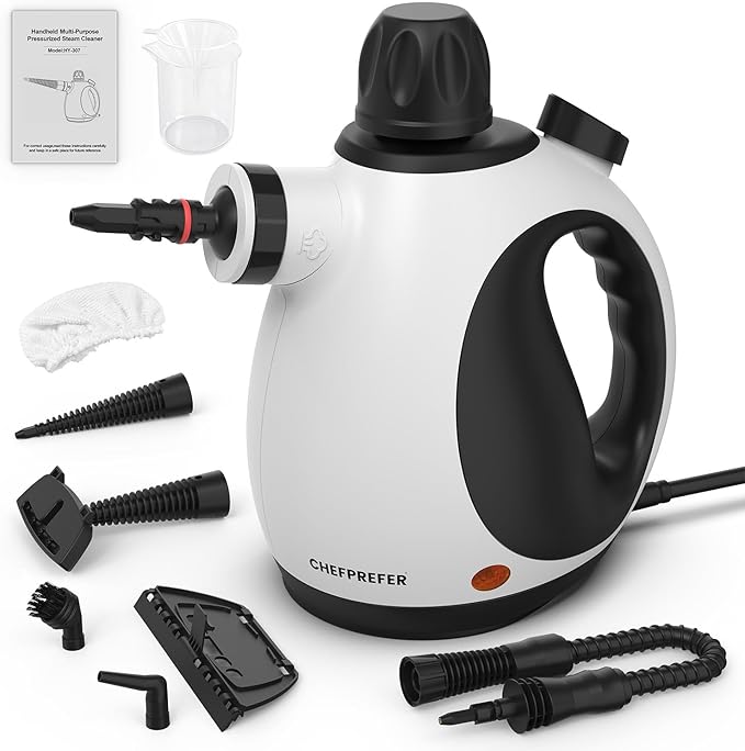 Handheld Steam Cleaner - High Pressure Steam Cleaner for Home, Multi-functional Cleaning Tools for Kitchen, Bathroom, Couch, Car. Portable Steamer Makes Housework Easier.
