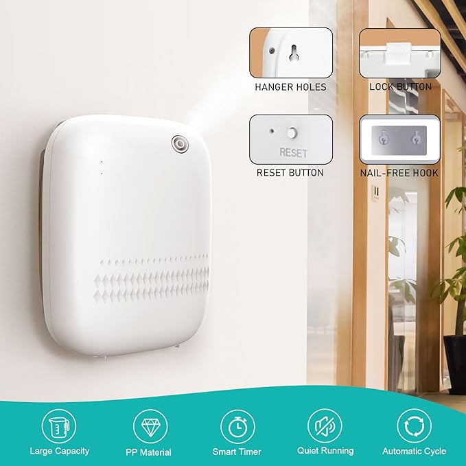 Scent Air Machine for Home, 400ml & 2000 Sq. Ft Coverage, Bluetooth Waterless Essential Oil Diffuser for Essential Oils, Smart Aroma Fragrance Machine for Large Room, Hotel, Spa, Office, Business