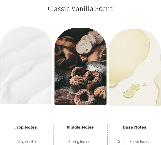 Vanilla Scented Candle - Valentine's Day Gifts for Her & Him - Natural Soy Wax Nostalgic & Comforting Candle for Home - Stylish Octagonal Design - 7.05 oz, 50 Hours Burn Time