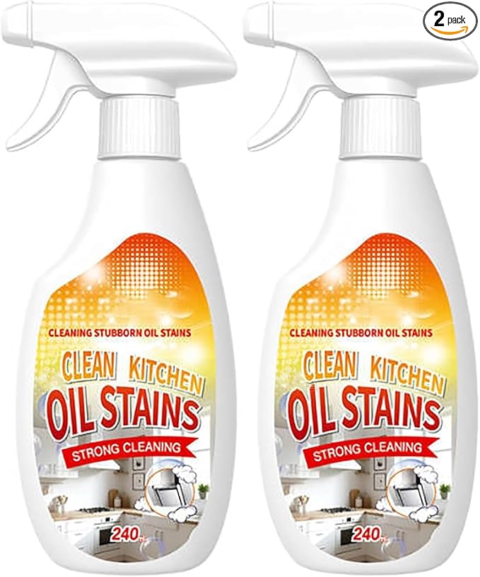 2PCS New Heavy-Duty Kitchen Degreaser Foam Cleaner, 2026 Clean Kitchen Oil Stains Spray, Multi-function Foam Cleaner Spray, Kitchen Degreaser & Cleaner for Multi-Surface Cookware & Countertop