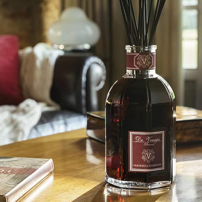 Dr. Vranjes - Rosso Nobile 1250 ml Diffuser + Double Pack of Black Sticks (3 Pieces Bundle) - Luxury Home Fragrance, Made in Italy, Main Scent Fruity: Orange, Strawberry and Red Berries, Birch