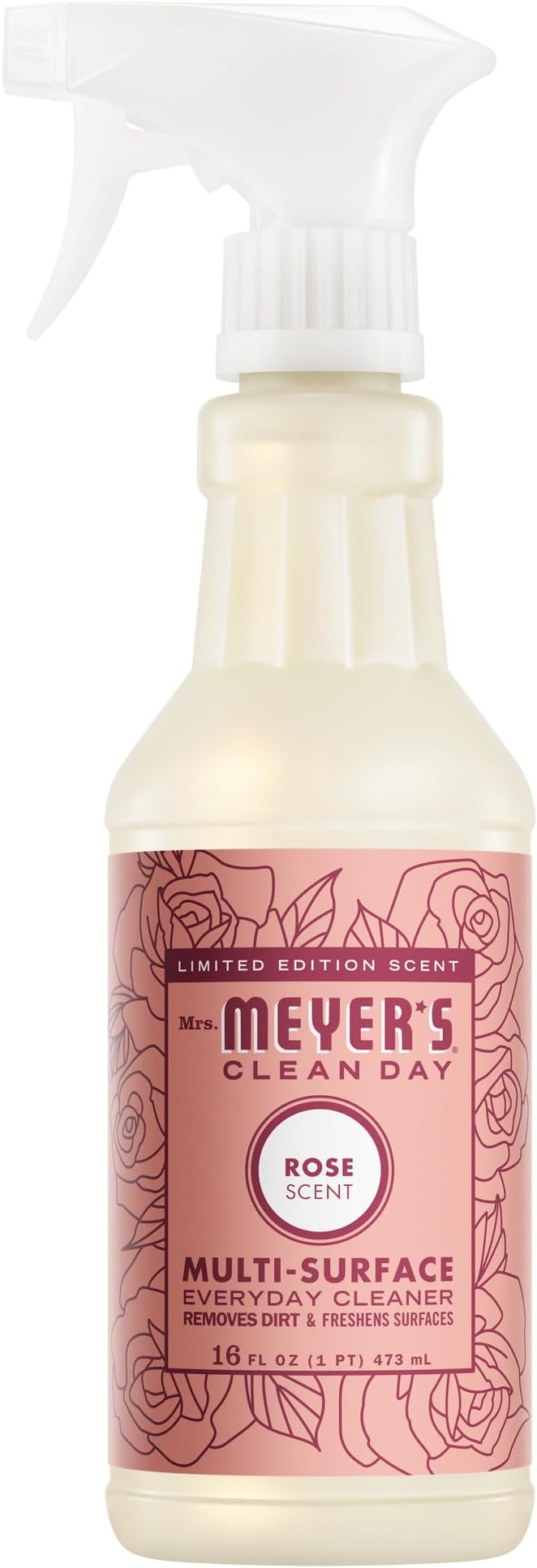 MRS. MEYER'S CLEAN DAY All-Purpose Cleaner Spray, Rose, 16 Fl oz