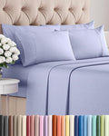 King 6 Piece Sheet Set - Comfy Breathable & Cooling - Ultra Soft Hotel Luxury Bedding Set w/ 8-16 Inch Deep Pockets - 1 Flat & 1 Fitted Sheet & 4 Pillowcases - Wrinkle Free and Easy Care - Lavender
