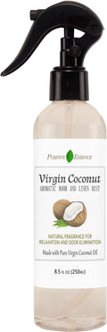 Virgin Coconut Linen and Room Spray, Natural Aromatic Mist Made with Pure Virgin Coconut Oil, Relax Your Body & Mind, Perfect as a Bathroom Air Freshener Odor Eliminator