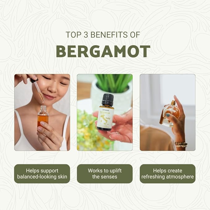 Bergamot Essential Oil - Direct from Citrusmade in Sicily- Pure Essential Oil for Diffusers and Aromatherapy | 100% Pure Therapeutic Grade (15ml)
