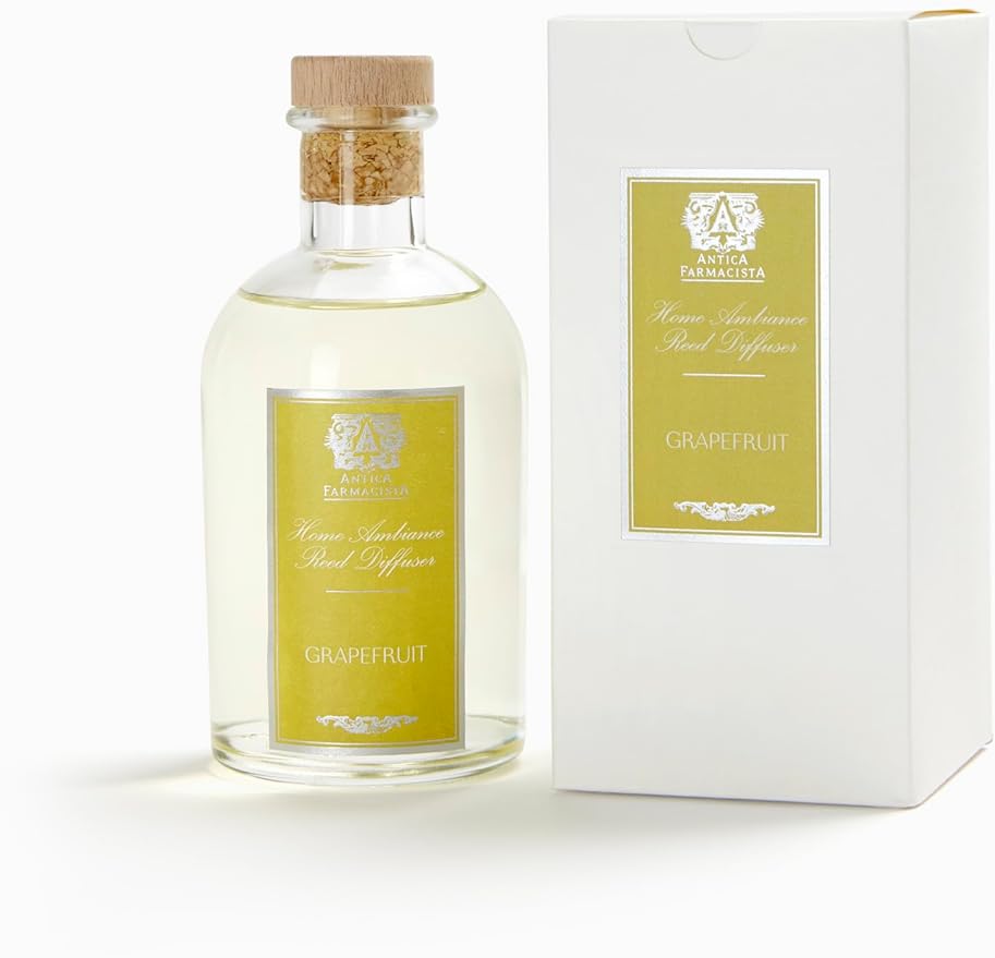 Antica Farmacista Home Ambiance Diffuser - Long-Lasting Reed Scent Diffuser - Luxury Room Freshener Gift - Grapefruit, 8.45 fl oz