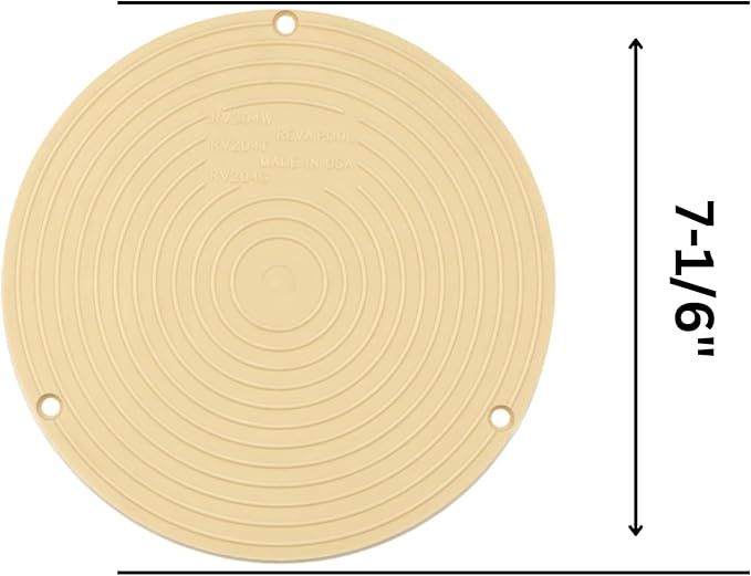 RV204T 7-1/6" Pool Miser TAN Autofill Lid | Water Leveler Lid | Direct Replacement for RP-204T | Essential Pool Maintenance Accessory (Tan)