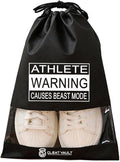 Generic Cleat Vault | High-Performance Sports Travel Shoe Storage Bag w/Motivation (Beast Mode, Black, Large (US Shoe Size 7+)), CV-FC100