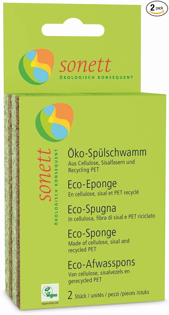 Sonett Natural Compostable Dishwashing Sponges