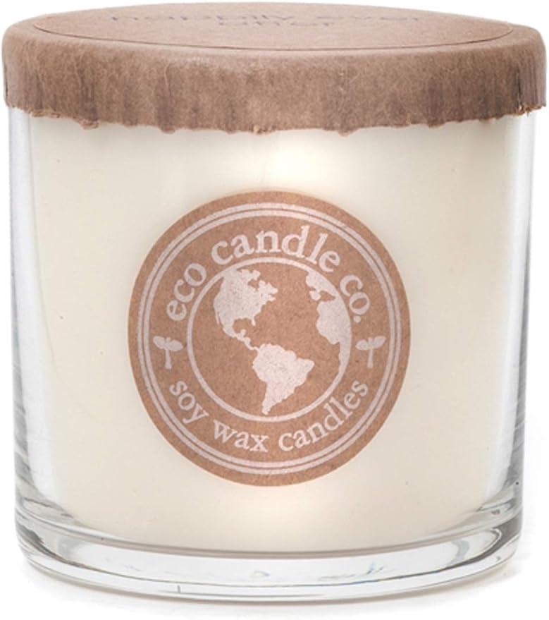 ECO CANDLE CO. Recycled Candle, Happily Ever After, 6 oz. - Scents of Wedding Bouquets - 100% Soy Wax, No Lead, Kraft Paper Label & Lid, Hand Poured, Phthalate Free, Made from Midwest Grown Soybeans