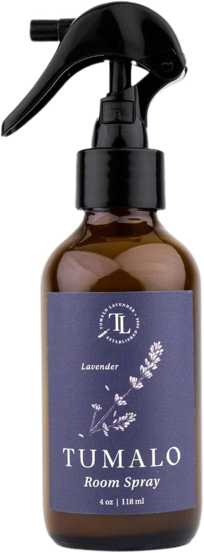 Room Spray - Sophisticated, All-Natural Home Fragrance, Pure Essential Oil Air Freshener & Odor Eliminator, Soothing and Refreshing Scent, Made in the USA - Lavender 4 oz Glass Bottle