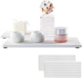 NiuYichee 2 PCS Water Absorbent Diatomite Coasters (12.2" x 5.5"), Grooved Design, Water Absorbing Stone Used for Hand Soaps & Plants & toiletries in The Modern Home