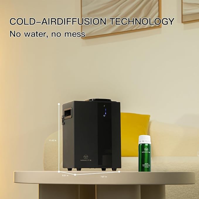 Smart Waterless Diffuser - Essential Oil Scent Machine HVAC System 4000 Sq.Ft Coverage Whole House Aroma & Hotel Collection, APP & Touch Control 800ml Large Capacity Aromatherapy Metal Material
