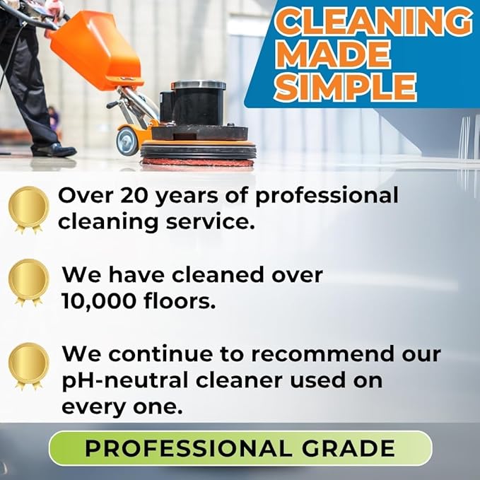 Groutastic PH-Neutral Floor Cleaner – Safe for Tile, Stone & Marble – Daily Mopping and Routine Floor Cleaning – Professional Grade Formula