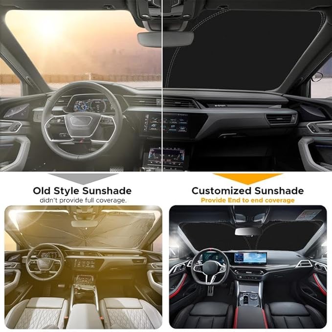 EcoNour Windshield Sun Shade for Subaru Forester 2019-2026 Accessories Custom Fit Window Shade Sun Visor Protector Foldable Blocks UV Rays Keep Your Car Cooler