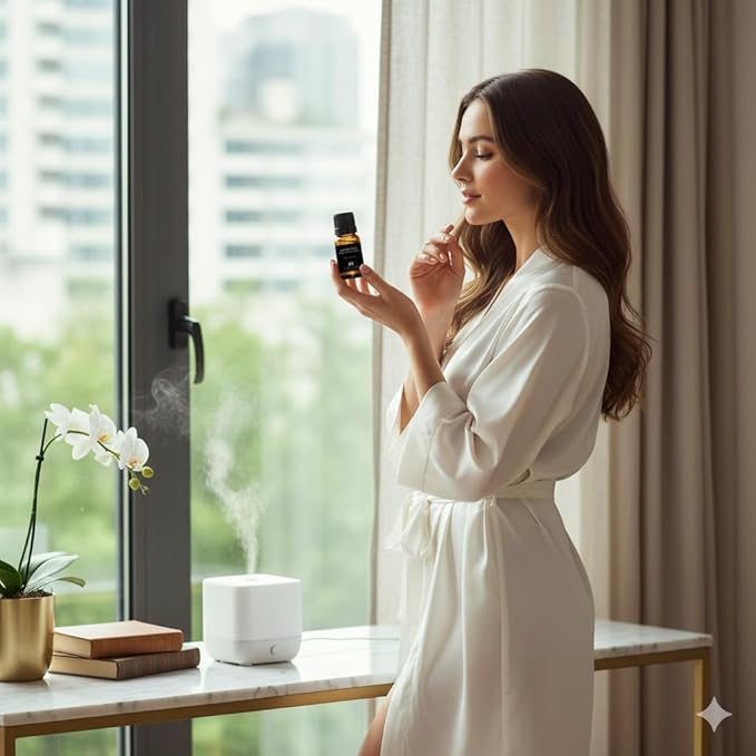 Hotel Diffuser Oil Inspired by The White Tea Hotel Scent - Home Luxury Scents - Premium Fragrance Oil for Ultrasonic and Waterless Diffusers and Crafting - 10 mL, 0.34 fl oz Glass Dropper Bottle