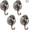 4Pack Suction Cup Hooks for Shower Door Wreaths, Removable Inside Shower Towel Hooks for Bathroom Window Glass Kitchen- Bath Robe Loofah Suction Hooks for Hanging (4, Gun Grey)