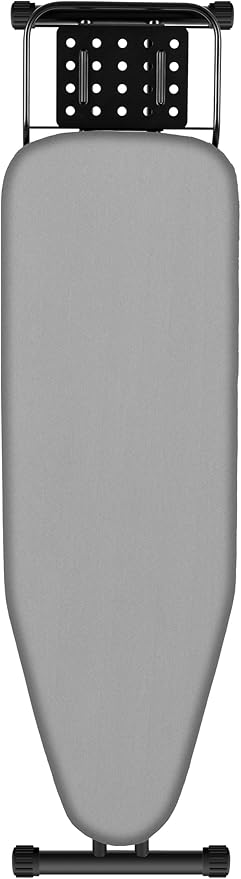 UFETGYG Ironing Board,13" X 43" W/with Iron Rest | Full Metal Construction| Height Adjustable | Heat & Scorch Resistant Fabric | Heavy Duty| Easy to Fold | Anti-Skid Feet |Grey