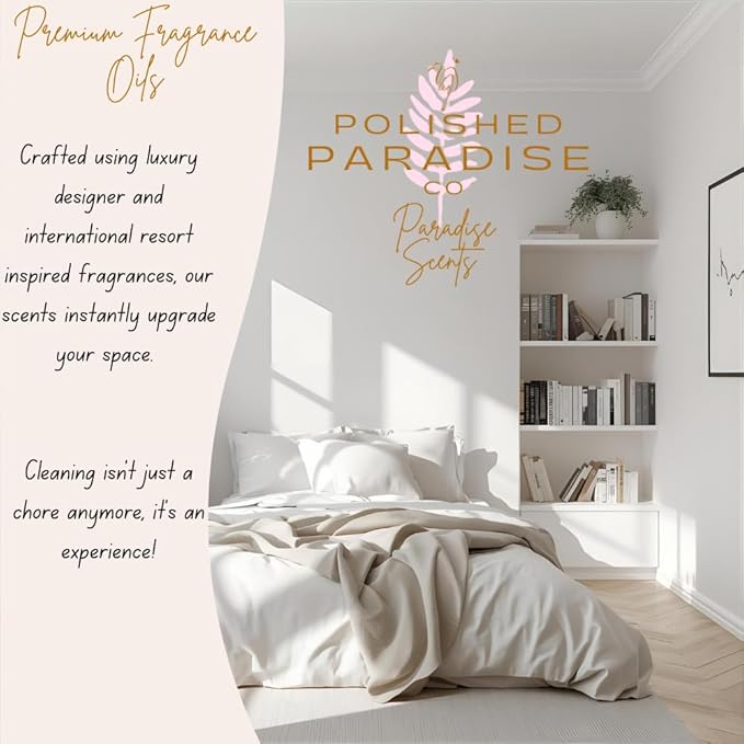 Polished Paradise Co Paradise Scents Carpet and Upholstery Deodorizer, Tropical Scent Powder for Rugs and Textiles, 16 Oz (Polynesian Paradise)