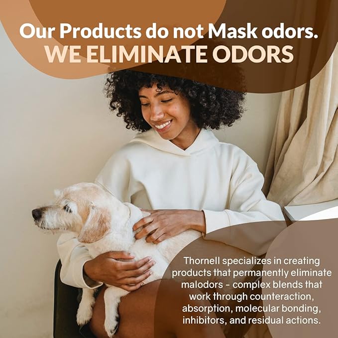 THORNELL Dog Odor-Off Pet Odor Eliminator Soaker Bottle – Ready to Use Dog Carpet Cleaner Soaker – Dog Urine Carpet Cleaner for Home, Glandular Secretions, Feces Odors (22 Fl Oz)